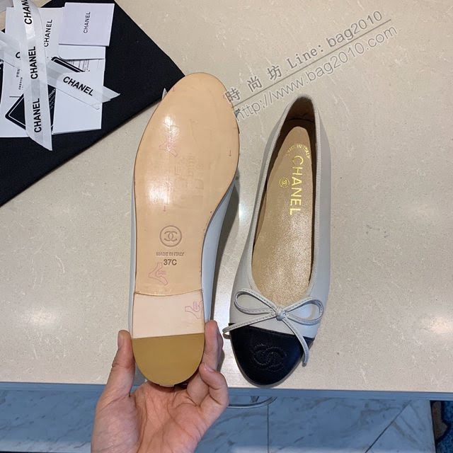Chanel女鞋 香奈兒頂級芭蕾舞鞋 Chanel羊皮舒適平底鞋  naq1078